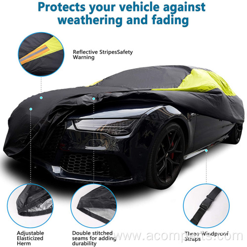 Portable luxury multi layers snow proof car cover